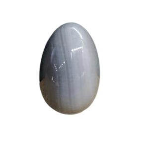 Edelsteen ei 30 mm Agaat grijs