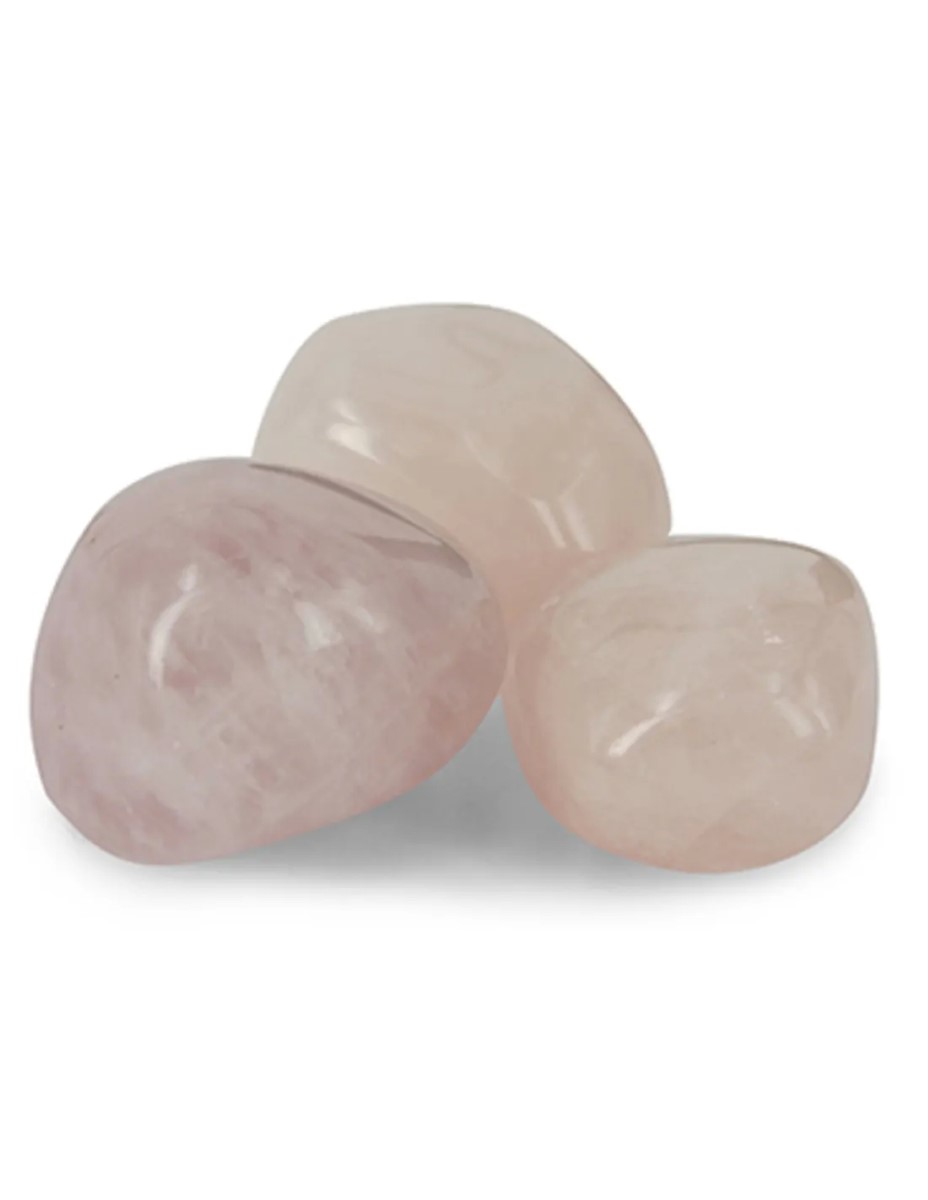 Roze kwarts AB trommelstenen 100 gr. (mt3)