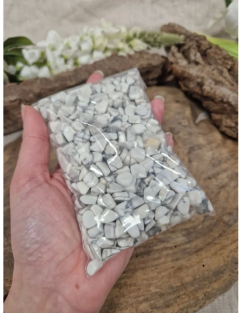 Howliet wit 500 gr. trommelstenen (mt2) - Afbeelding 3