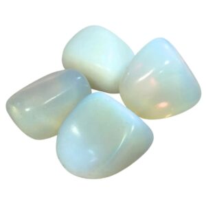 Opaliet trommelstenen 100 gr. (synth) (mt3)