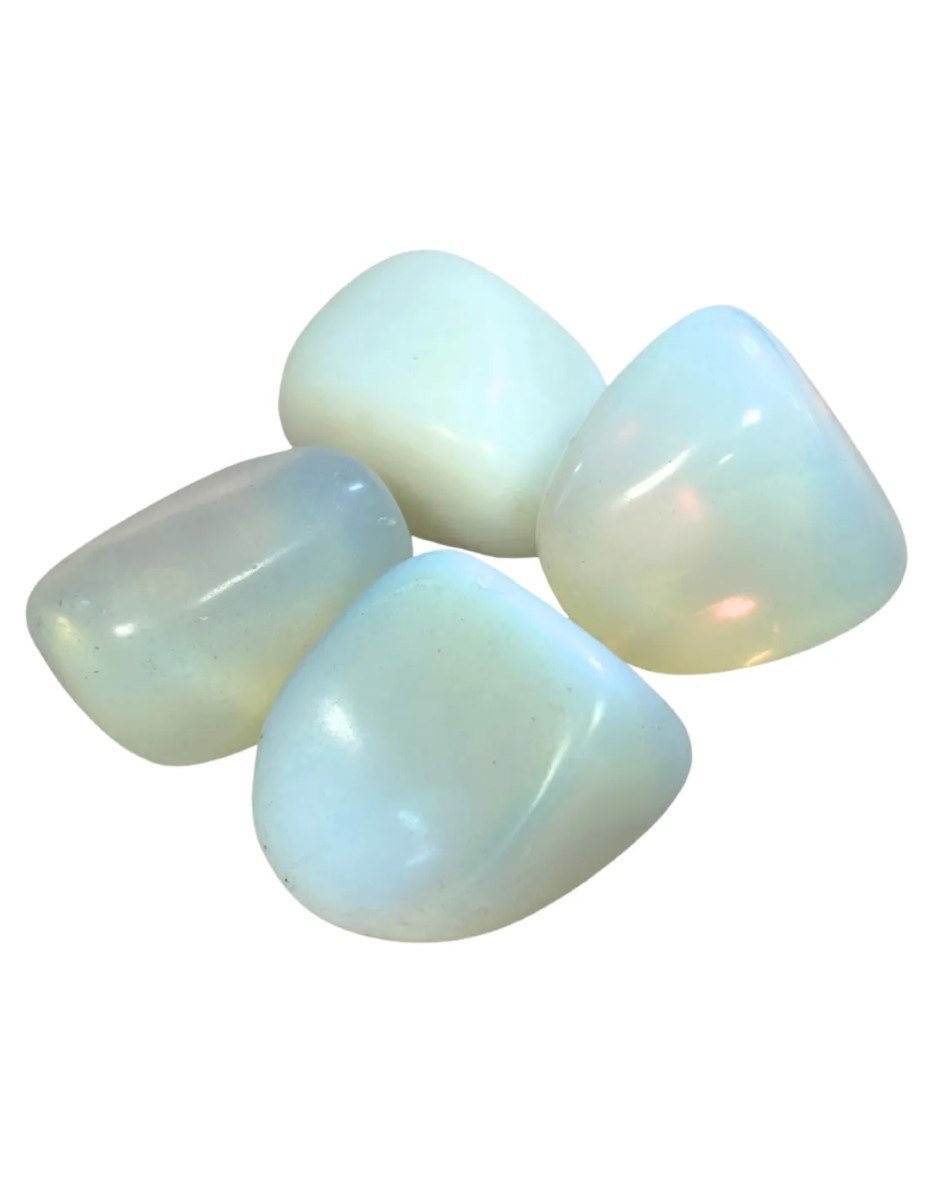 Opaliet trommelstenen 100 gr. (synth) (mt3)