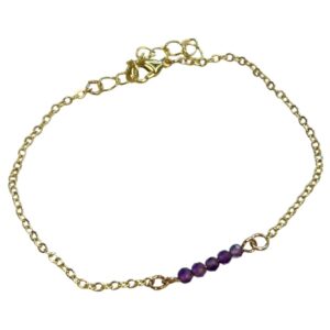 Amethist spring style armband