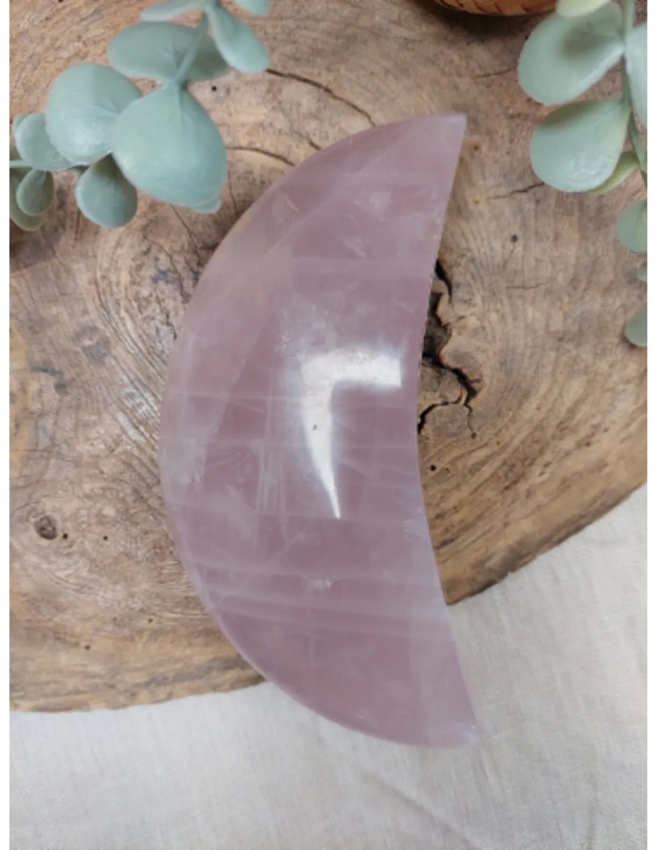 Roze kwarts maan nr.1 - Afbeelding 2