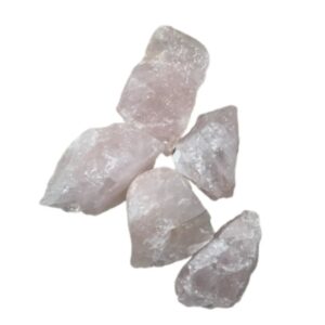 Roze kwarts Brazilië 250 gr. ruwe brokjes