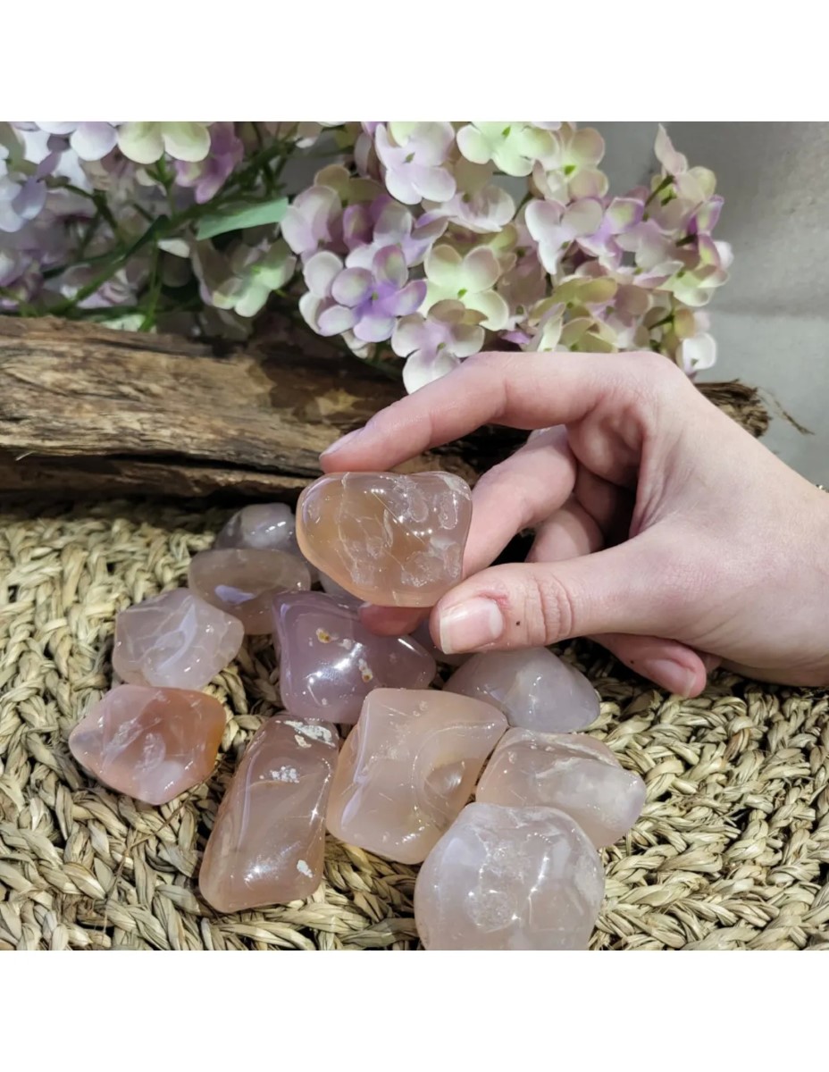 Chalcedoon roze trommelstenen 500 gr. (mt3) - Afbeelding 2
