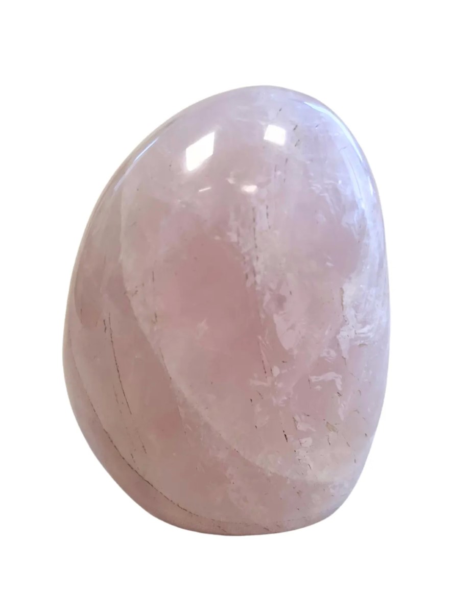 Roze kwarts edelsteen sculptuur 600-700 gram