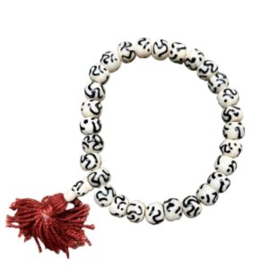 Mala armband been Ohm zwart op wit