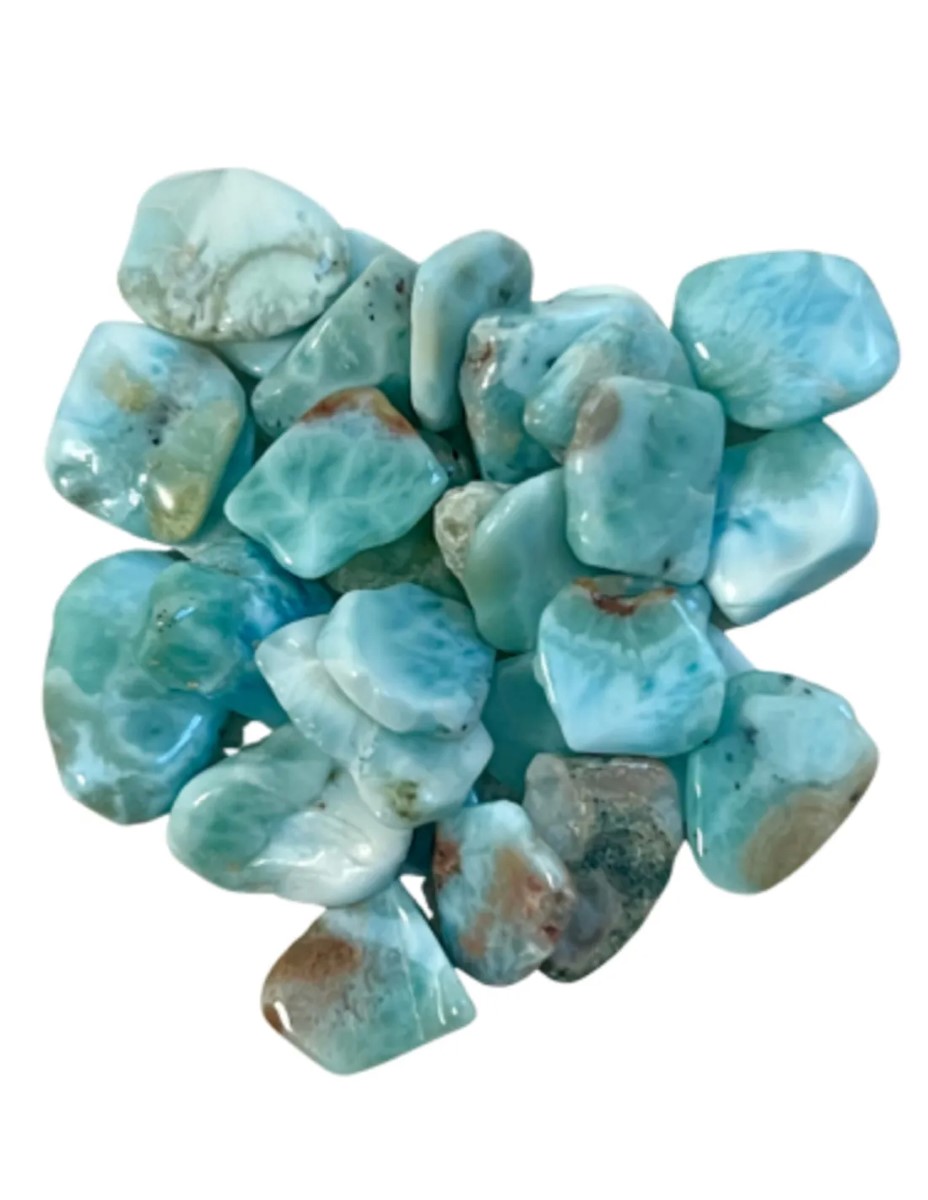 Larimar A 10 gr. trommelstenen (mt1)