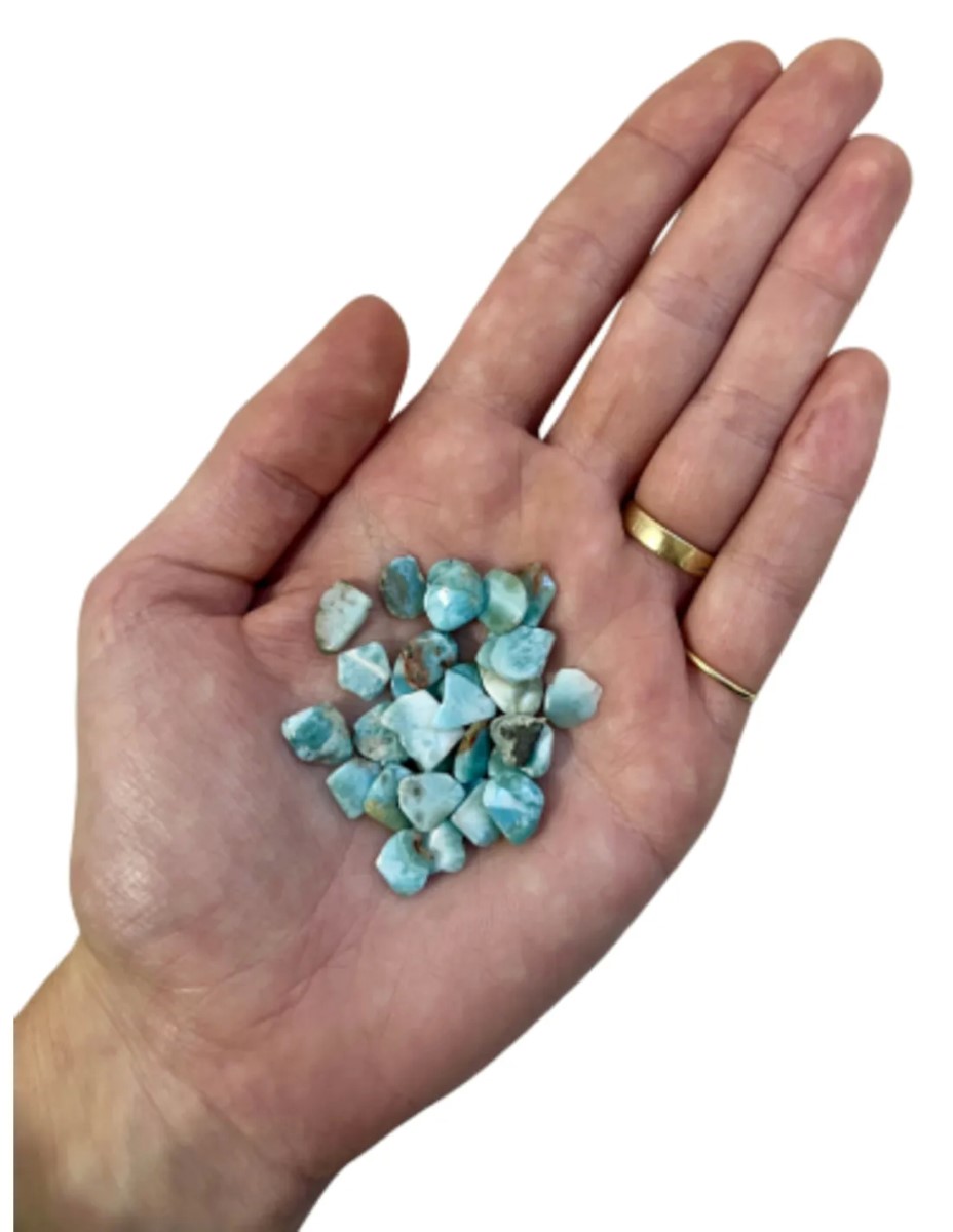 Larimar A 10 gr. trommelstenen (mt1) - Afbeelding 3