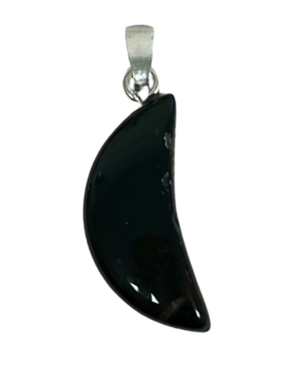 Onyx edelsteen maanhanger 20 mm