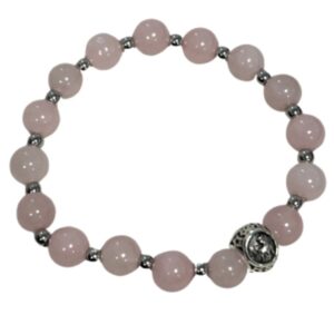 Roze kwarts sterrenbeeld armband - Stier