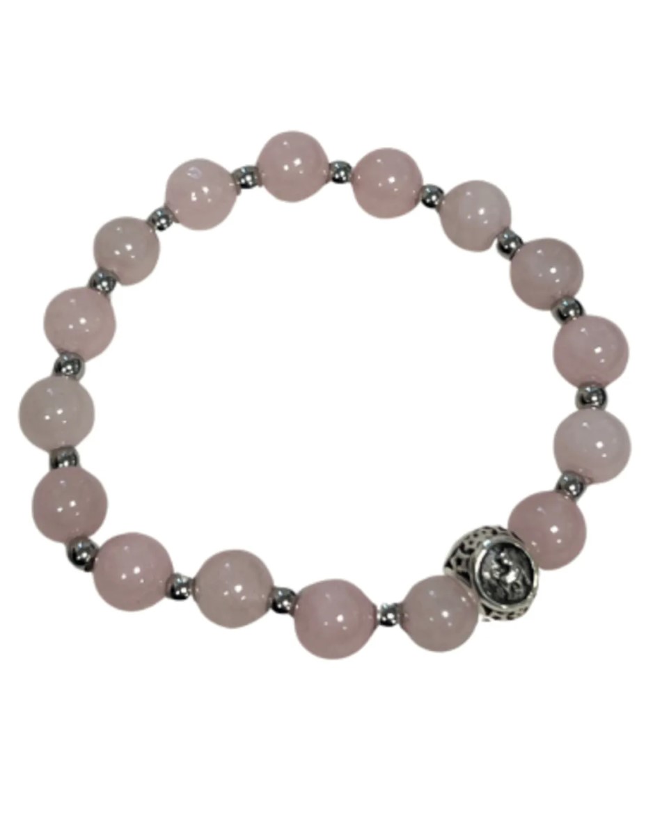 Roze kwarts sterrenbeeld armband - Stier