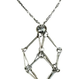 Kooihanger met ketting zilverkleur