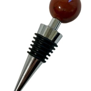 Jaspis rood wijnstopper bol