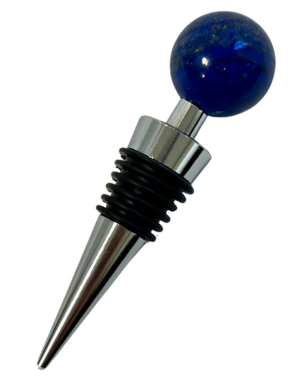 Lapis Lazuli wijnstopper bol