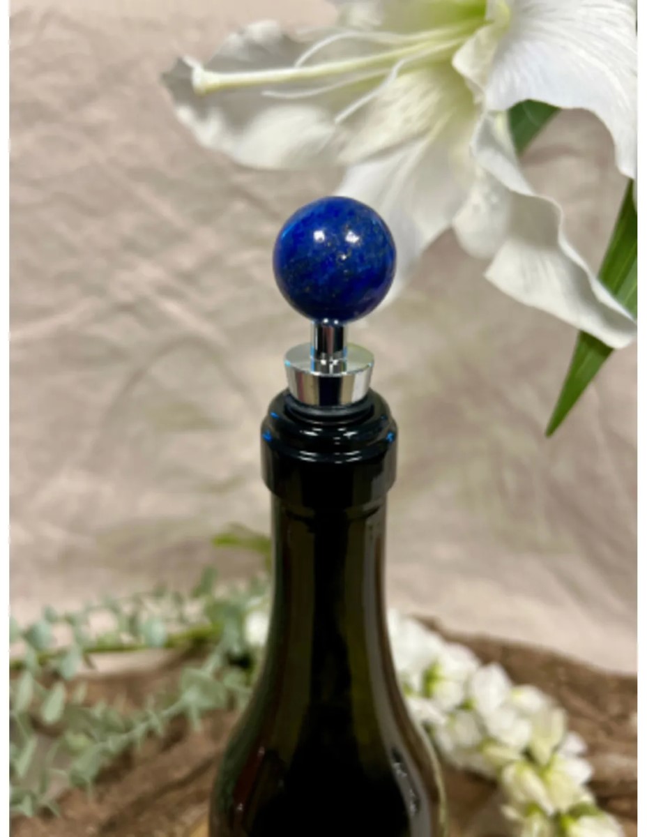 Lapis Lazuli wijnstopper bol - Afbeelding 2