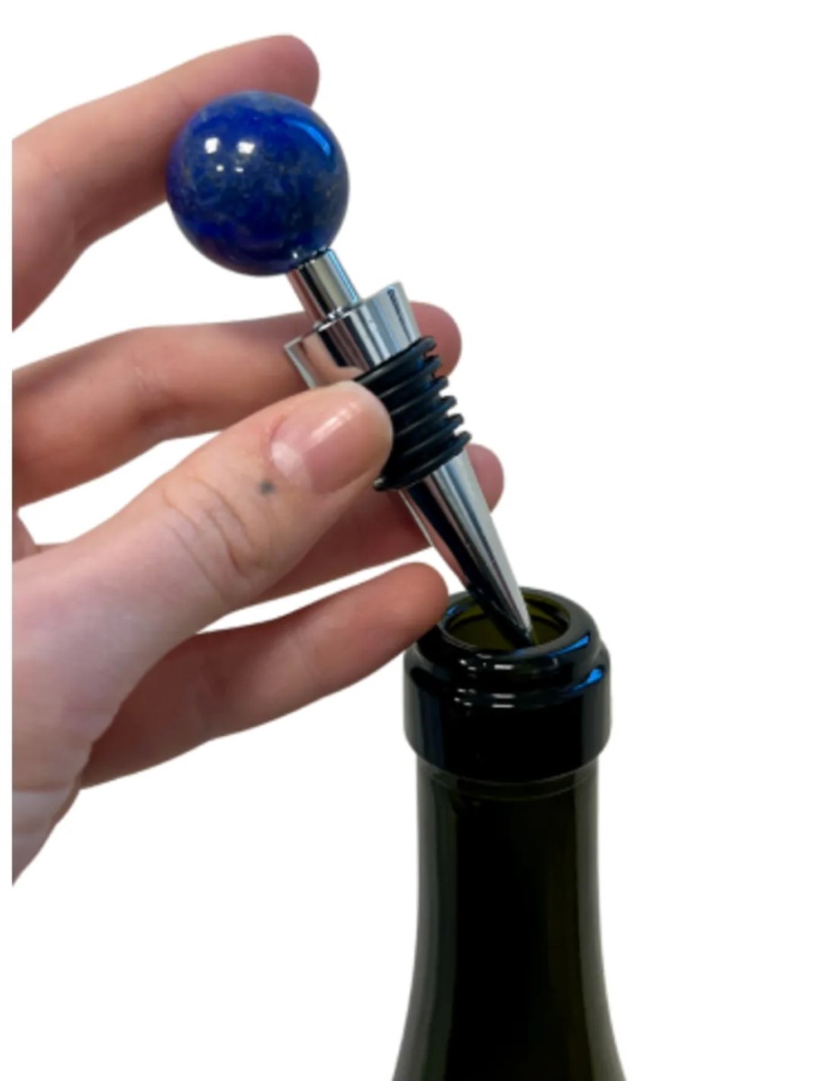 Lapis Lazuli wijnstopper bol - Afbeelding 3