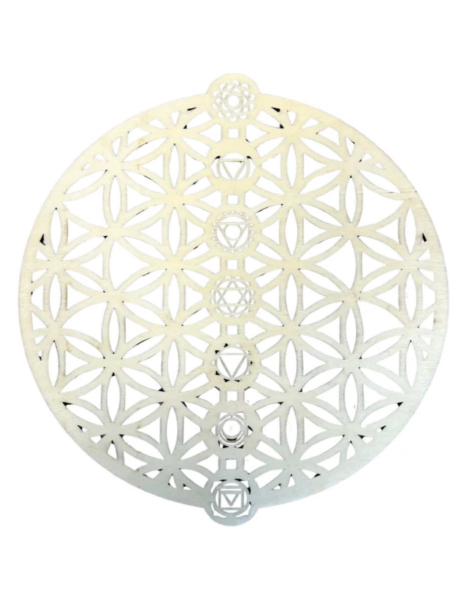 Chakra mandala bord 25 cm (grid plank)