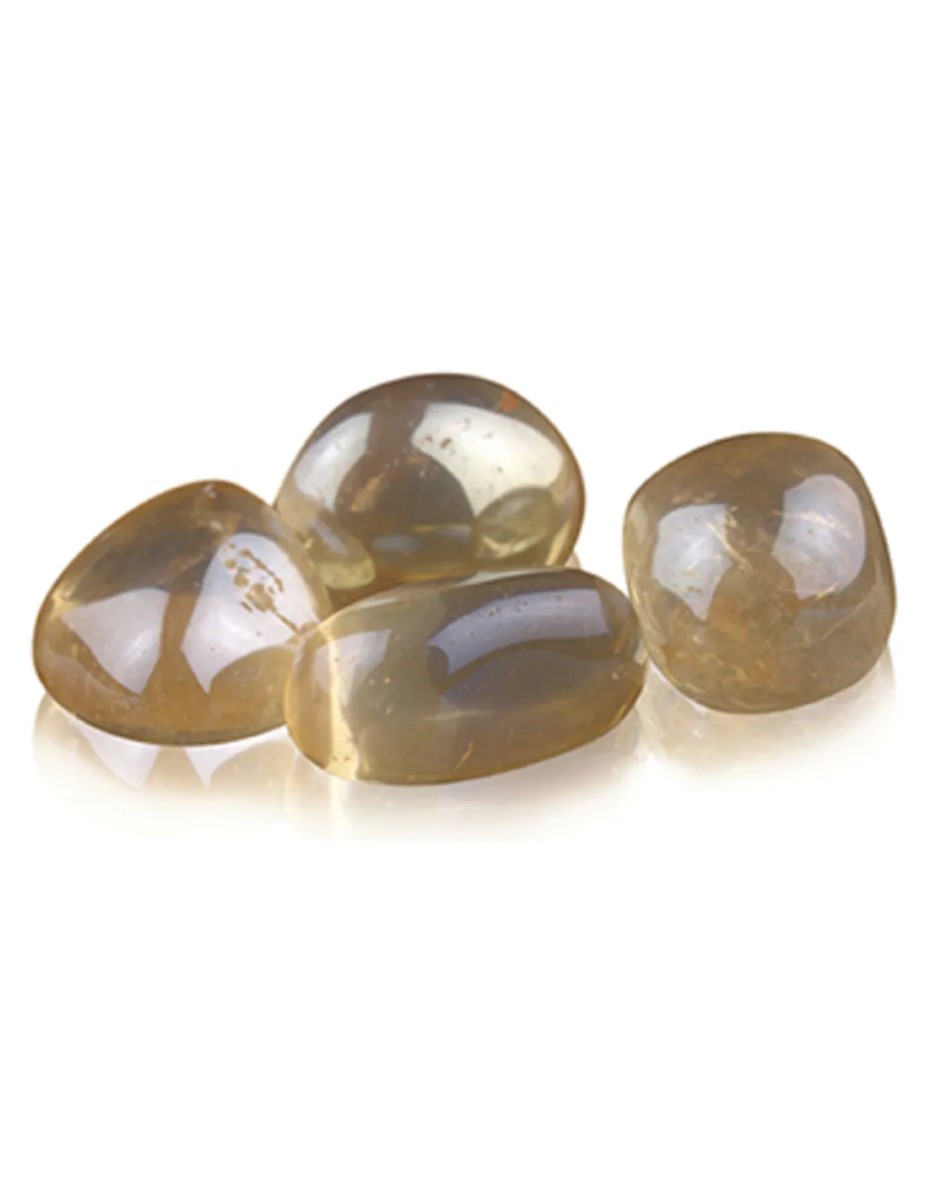Zonneschijn aura trommelstenen 100 gr. (gecoat) (mt2)