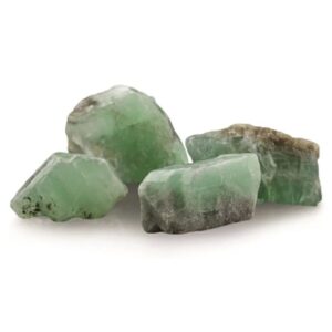 Calciet smaragd groen 250 gr. ruwe brokjes