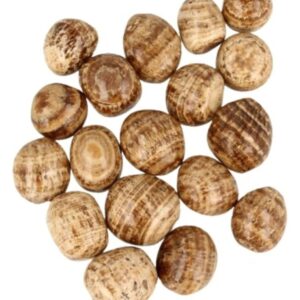 Aragoniet bruin A 250 gr. trommelstenen (mt3)