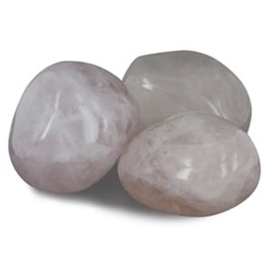 Roze kwarts B trommelstenen 250 gr. (mt3)