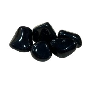 Obsidiaan regenboog trommelstenen 100 gr. (mt3)