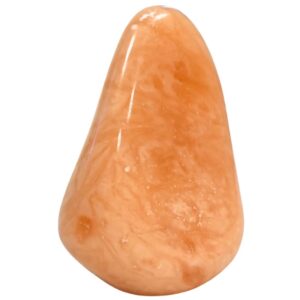 Calciet perzik edelsteen sculptuur nr.03