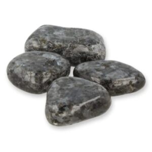 Larvikiet 250 gr. trommelstenen (mt3)