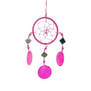 Dromenvanger Spiegel Schelp roze 6cm