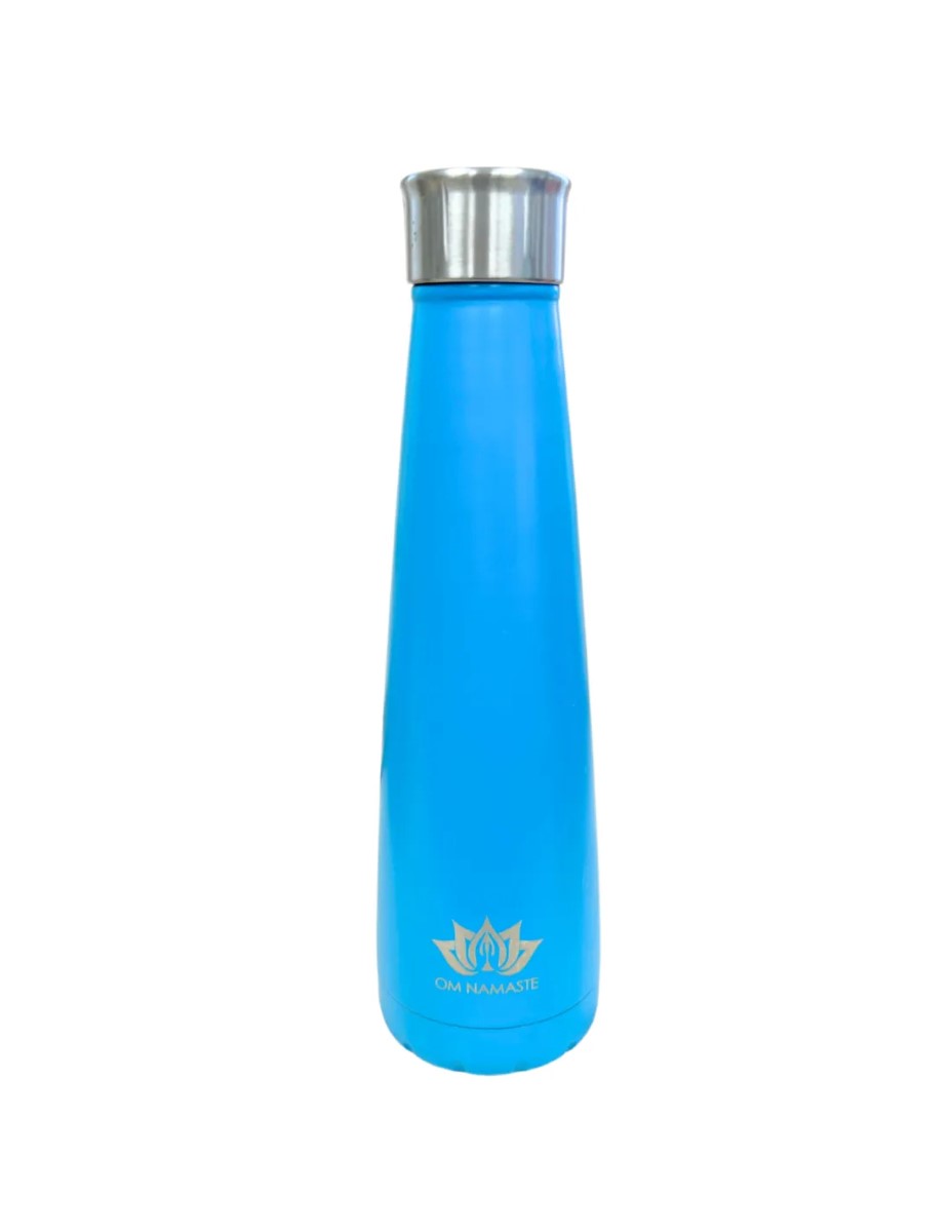 Om Namaste RVS Drinkfles / thermosfles lichtblauw - Afbeelding 2