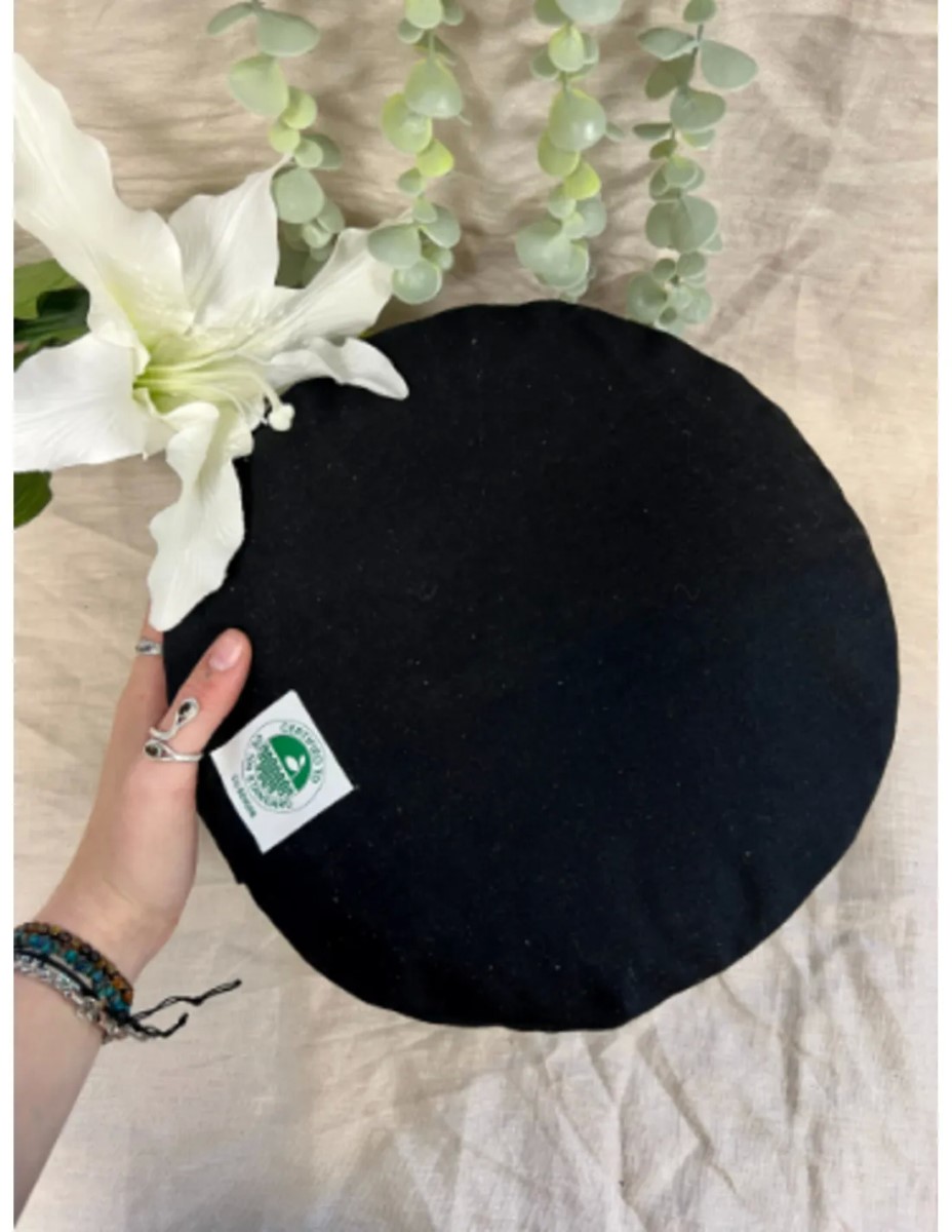 YogaStyles Meditatiekussen Organic Rondo Zwart - Afbeelding 2