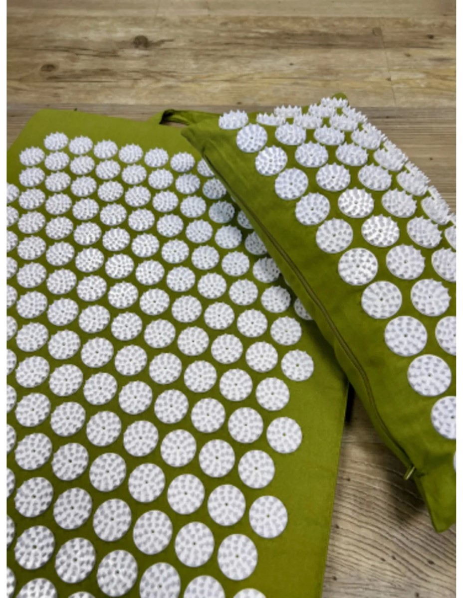 YogaStyles Spijkermat / Acupressuur mat olijfgroen - Afbeelding 2
