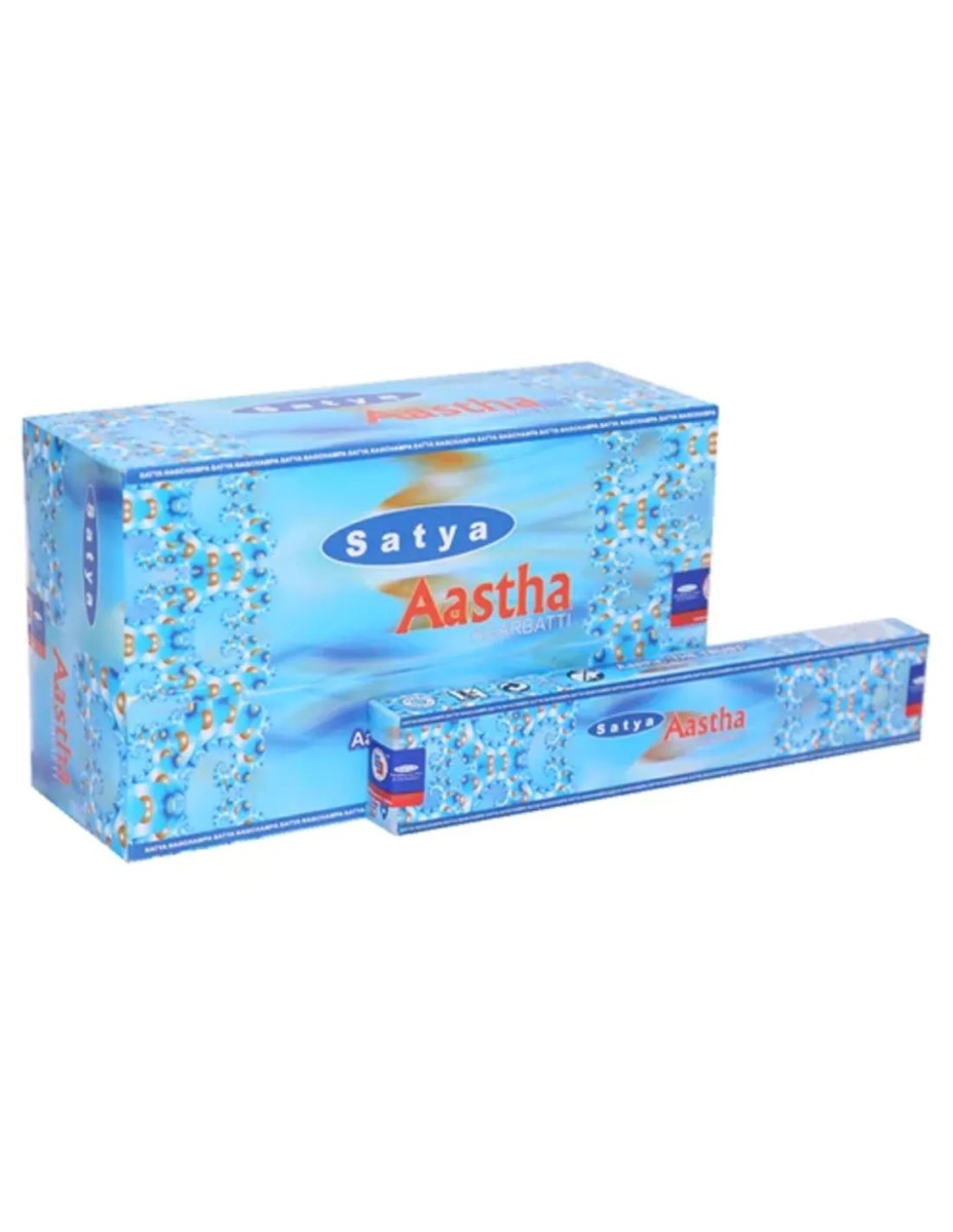 Aastha wierook Satya 15 grams - doos van 12 st.