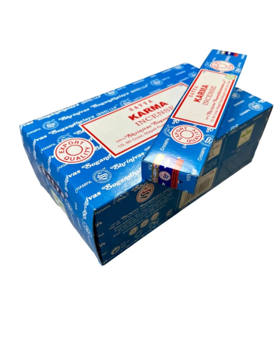 Satya Karma wierook 15 grams - doos van 12 st. - Afbeelding 3