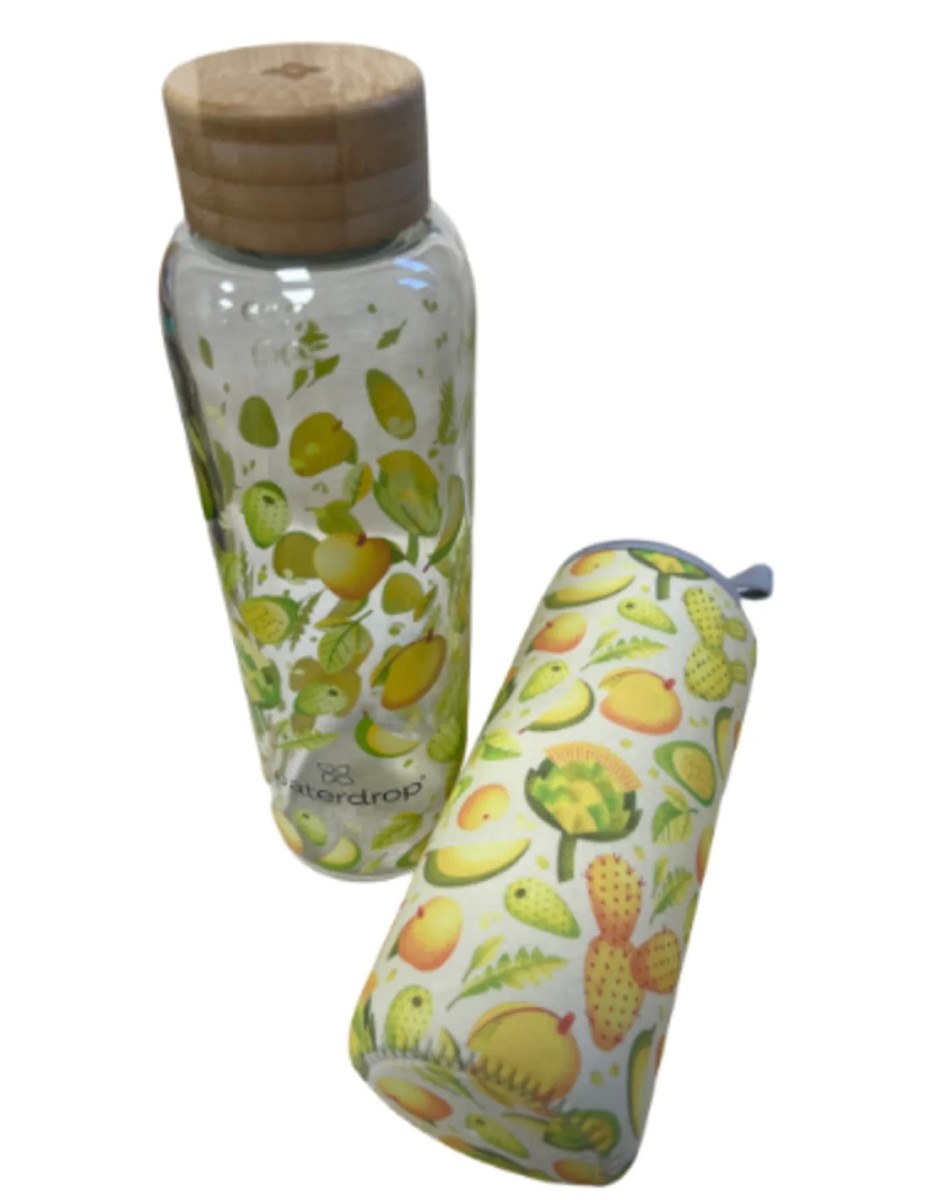 Waterdrop Glass bottle 600 ml Glow
