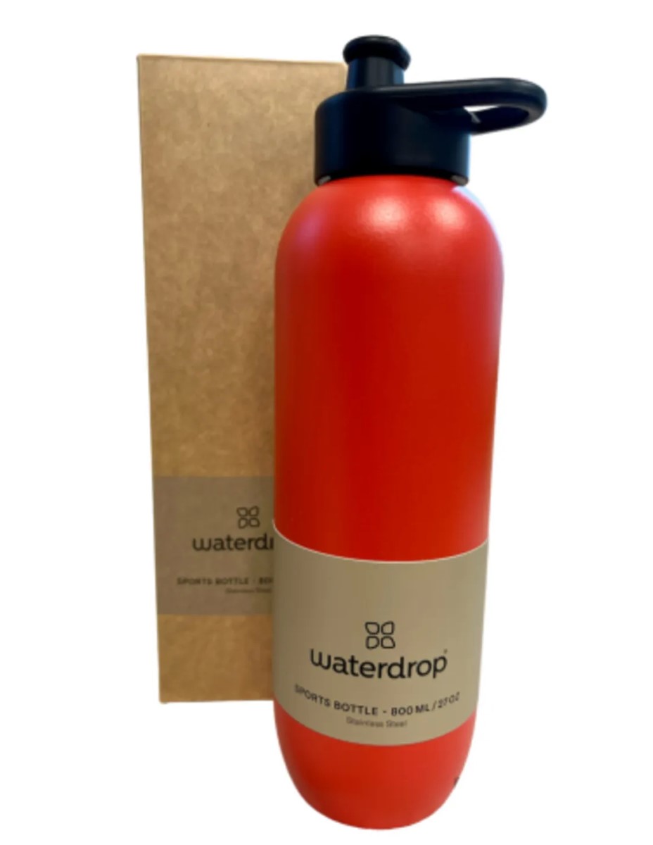 Waterdrop Sports bottle 800 ml Micro lyte Orange with pull-up cap